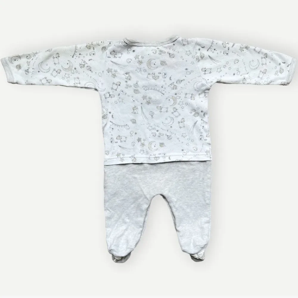 Pumpkin Patch Baby Infant Long Sleeve One Piece Footie Pajamas. PJs. 0-3 Months.